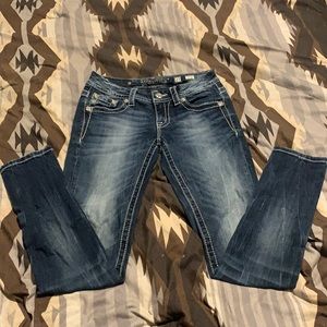 Miss me size 27 Capri blue jeans
